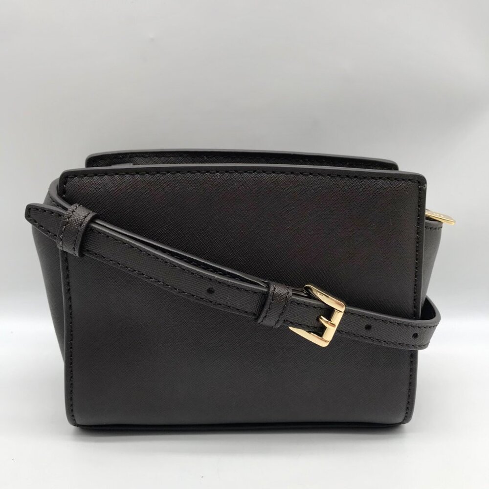 Michael Kors Brown Calf Hair Mini Selma Crossbody Bag - Picture 2 of 10